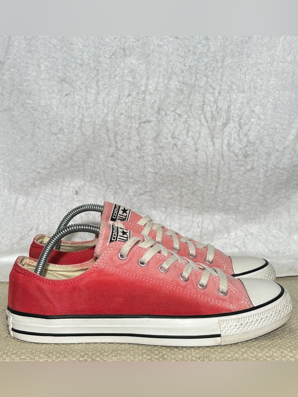 Converse Unisex Coral All Stars Classic Low Top Sneakers Shoes SZ M 8 W 10